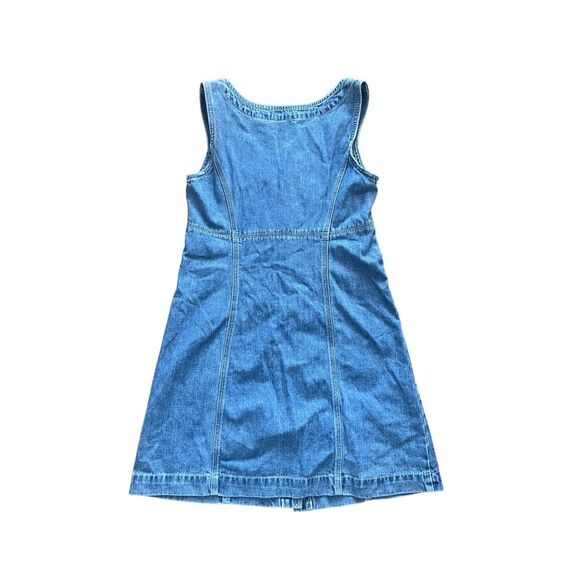 Gap light wash denim button-down heritage mini dress - Picture 2 of 5